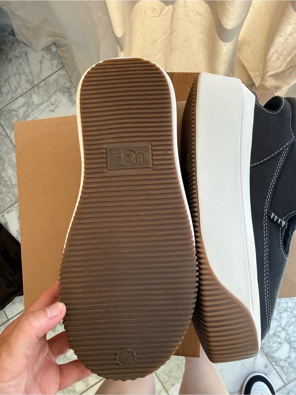 New UGG Ez-Duzzit Platform T-Strap Mary Jane Shoes - Picture 4 of 7